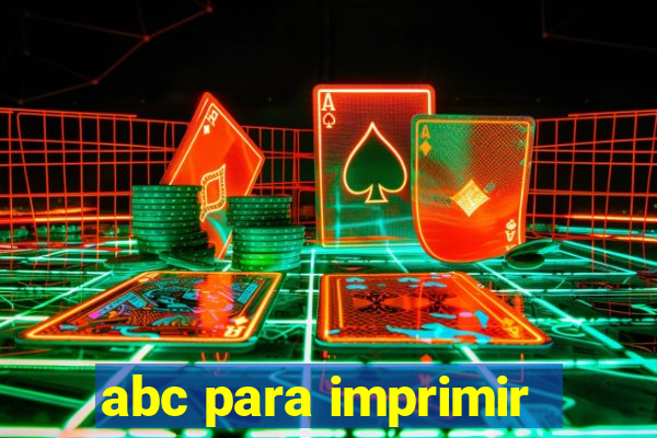 abc para imprimir